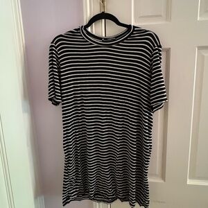 Brandy Melville Navy Striped Dress